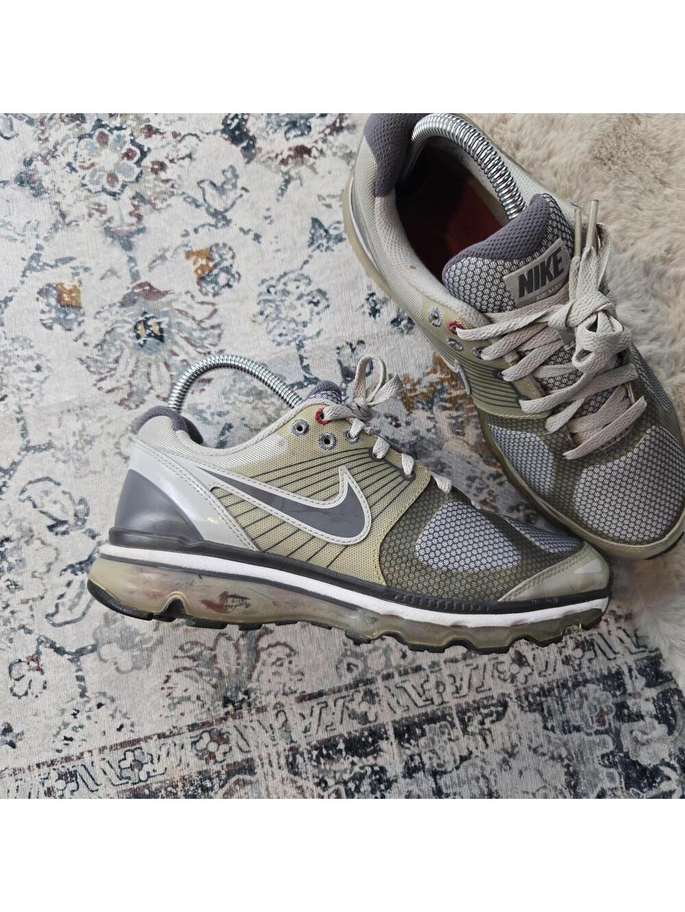 Nike Air Max Silver Gray Kids Sneaker Swoosh Youth 7Y 414309-004